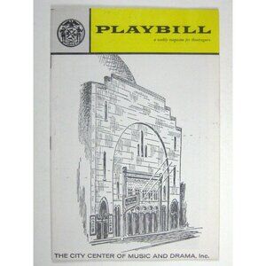 New York City Ballet Playbill Fall Season September 1961 City Center Diana Adams